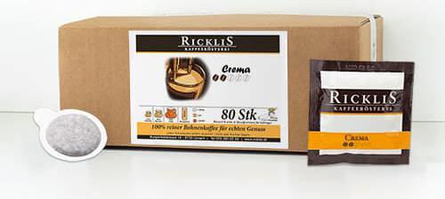 Image du produit RickliS Kaffeerösterei Crema (80 x Port.)