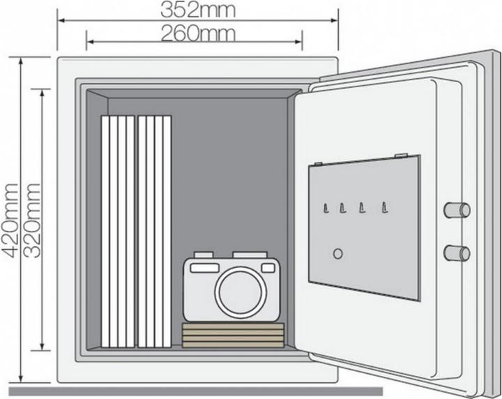Image du produit Yale Documents coffre-fort anti-feu (25.30 l)