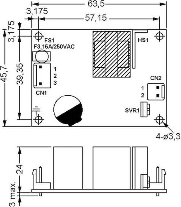 Produktbild MeanWell Power Supply Switch Mode Open Frame 12V