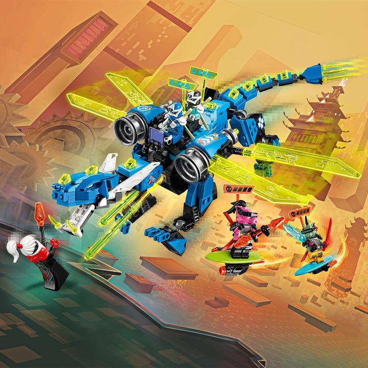 Produktbild LEGO Jays Cyber-Drache (71711, LEGO Ninjago)