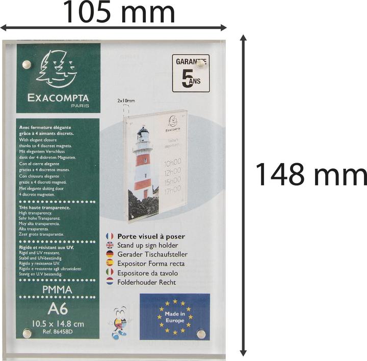 Actual product image Exacompta Sign holder photo (A6)