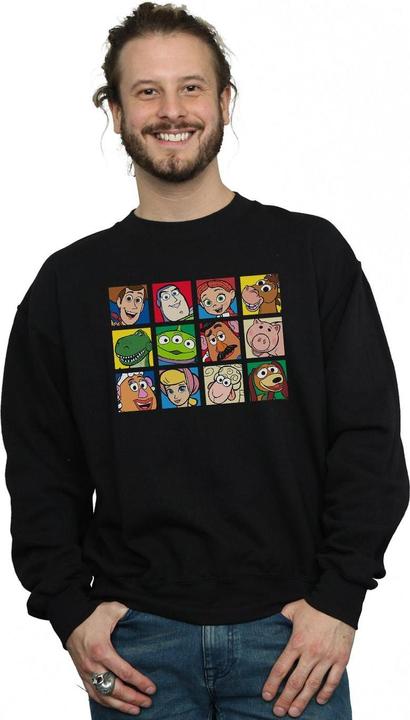 Actual product image Disney Mens Toy Story Character Squares Sweatshirt (XL)