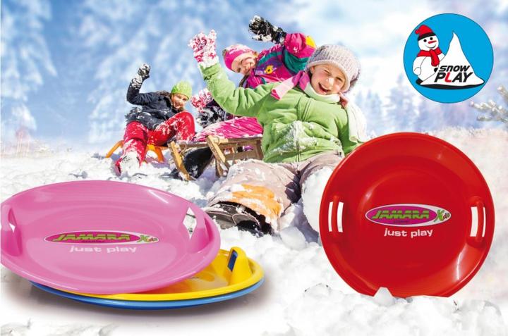 Actual product image Jamara 460370 - Plate sled - Yellow - Both sexes - 60 cm
