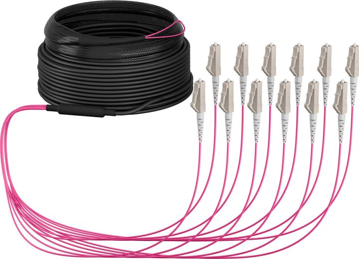 Produktbild EFB Elektronik Trunkkabel U-DQ ZN BH OM4 12G 1x12 LC-LC 10m Dca LSZH (10 m)