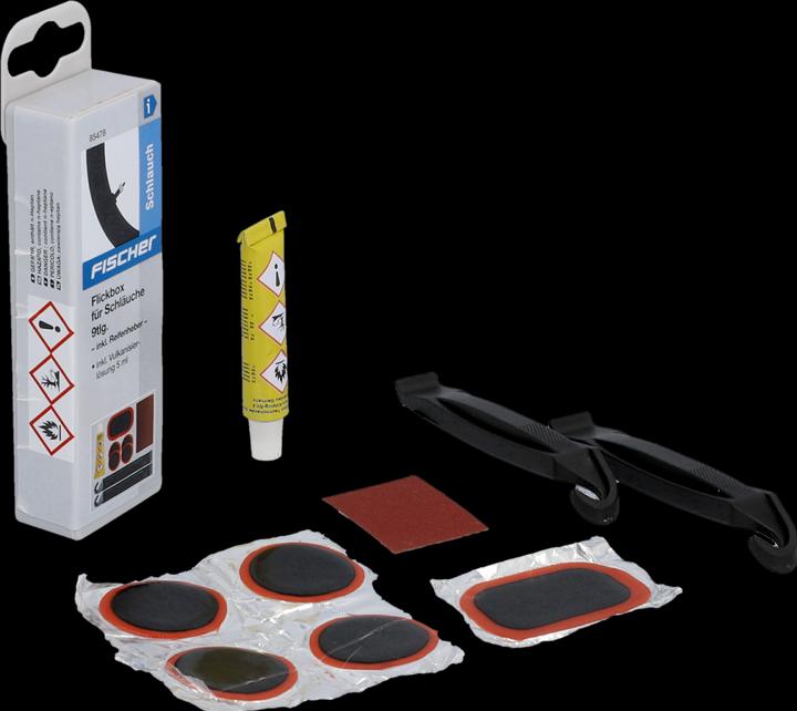 Actual product image Fischer Flickbox Schläuche 9tlg. mit Reifenheber