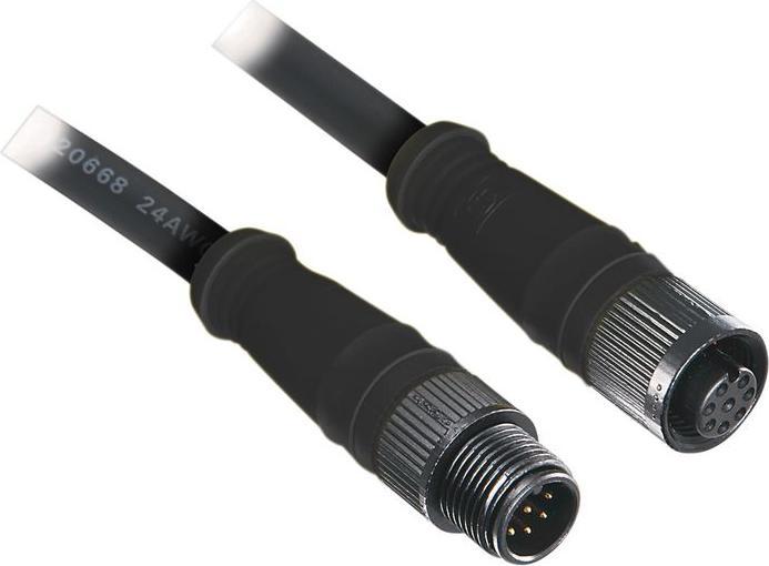 Actual product image Allen Bradley Kabelsatz, M12-Buchse - M12-Steckverbinder, 8 Leiter, 5m, Schwarz