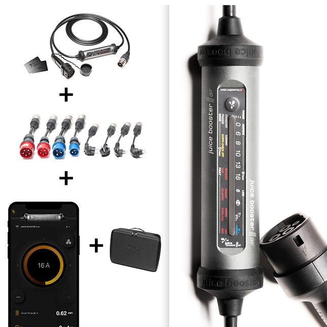 Actual product image Juice Technology Juice Booster 3 air EU Traveller Set (Type 2, 11 kW, 16 A, CEE 7/7)