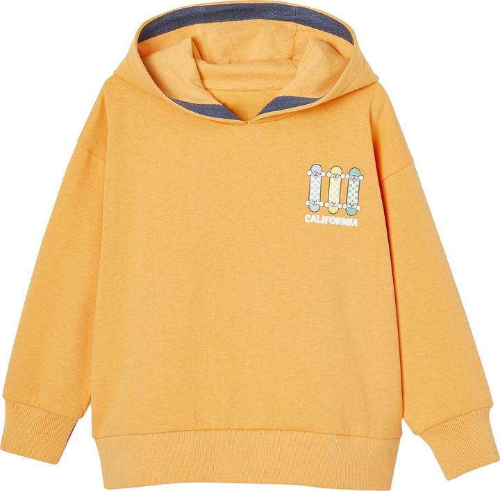 Vertbaudet Jungen Kapuzensweatshirt mit Print und Recycling-Polyester