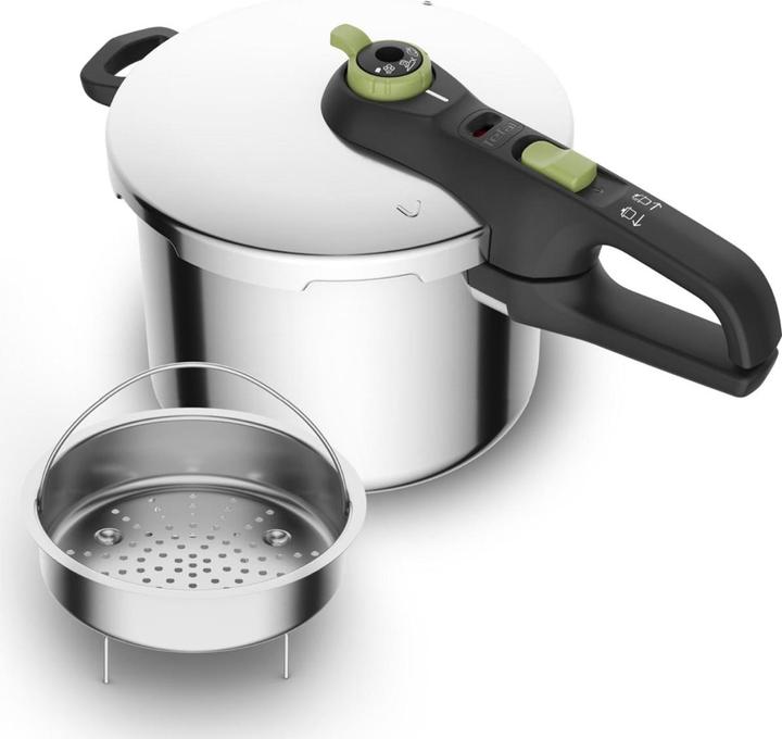 Produktbild Tefal Secure Trendy Schnellkochtopf (22 cm, Dampfkochtopf, Edelstahl)