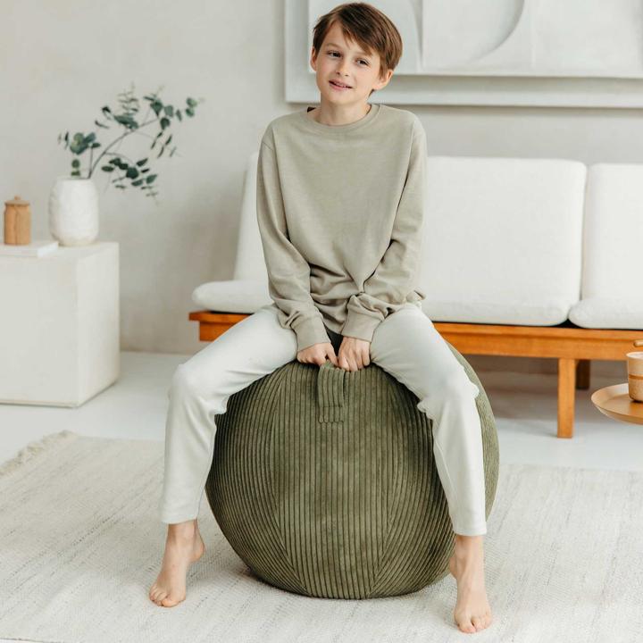 Image du produit Vluv Pouf Vlip Ø 50-55 cm, Olive (55 cm)