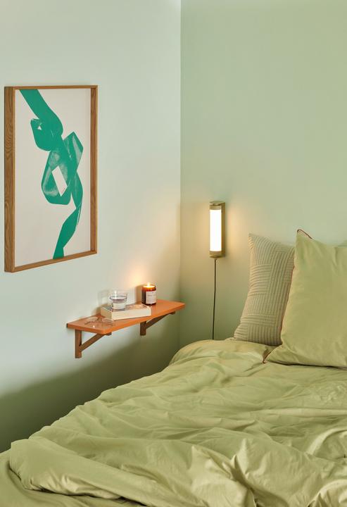 Image du produit Hübsch Arki Shelf Orange/Nature (60 x 20 x 16 cm)