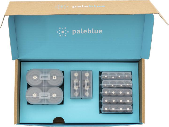 Actual product image Pale Blue Home Conversion Kit USB-C (28 pcs., AA, AAA, 9V Block, D, 5000 mAh)