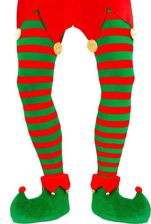 Widmann Weihnachts Grün/Rot getreifte Strumpfhose 70 DEN Grösse XL (70 DEN)