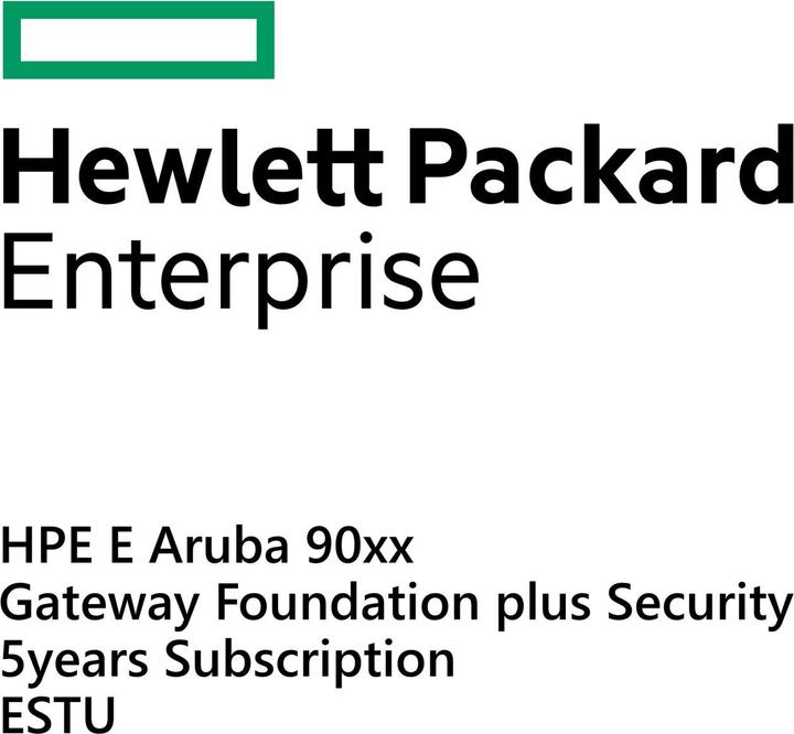 Produktbild HPE E Aruba 90xx Gateway Foundation plus Security 5yr Sub E-STU (1 Geräte)