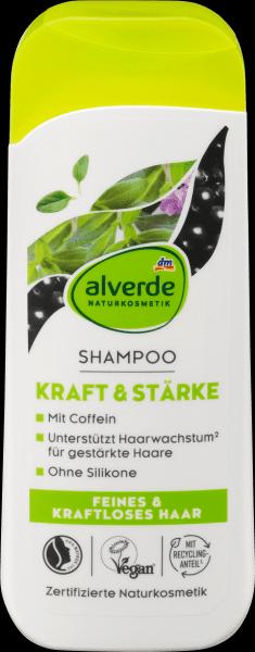 Actual product image dm alverde Shampoo Power & Strength (Liquid shampoo)