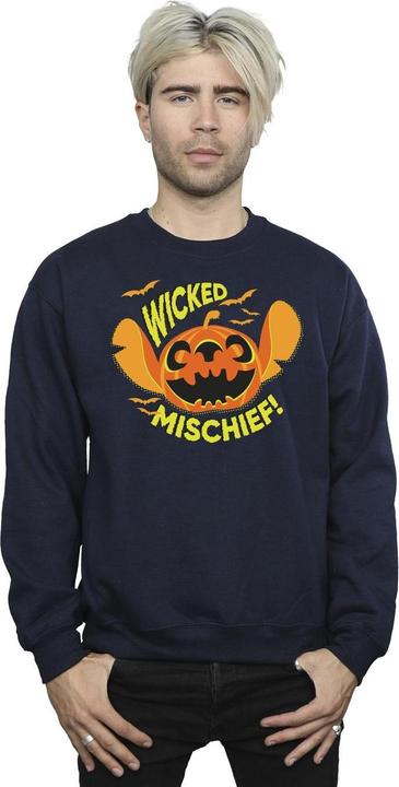 Actual product image Disney Mens Lilo And Stitch Wicked Mischief Sweatshirt (S)