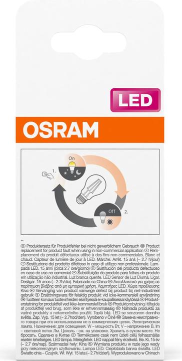 Produktbild Osram Led Daylight Sensor Classic A (E27, 4.90 W, 470 lm, 1 x, F)