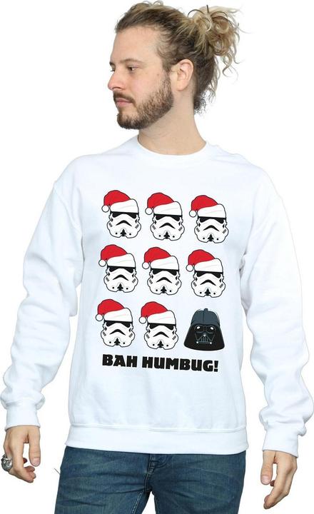 Actual product image Star Wars Mens Christmas Humbug Sweatshirt (L)