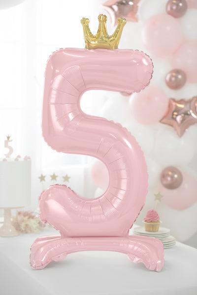 Actual product image Partydeco Balloon number 2 on foot - Pink