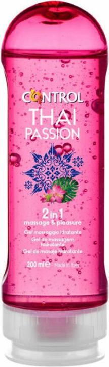 Productafbeelding Control 2-in-1 "Thai Passion" glijmiddel en massagegel met exotische geur, 200ml (200 ml)