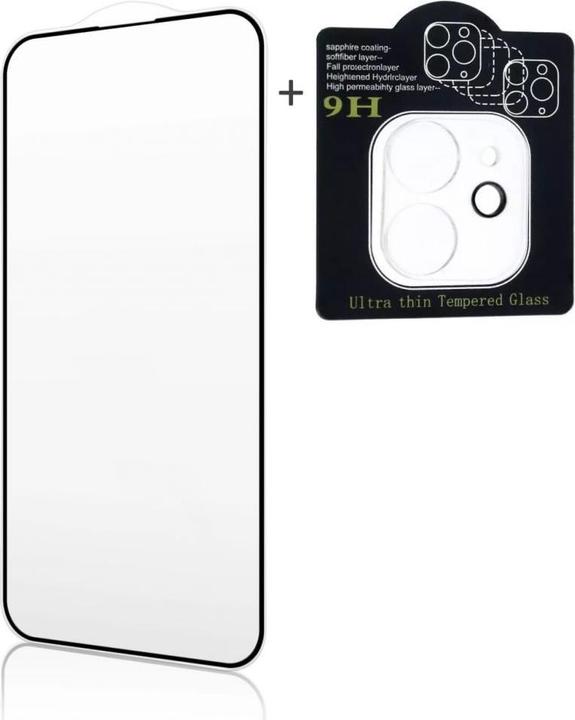 Produktbild iLike iPhone 16 Pro Max X2 Super Set 2.5D Edge Full face Tempered Glass + Camera Glass (1 Stück, Apple iPhone 16 Pro Max)
