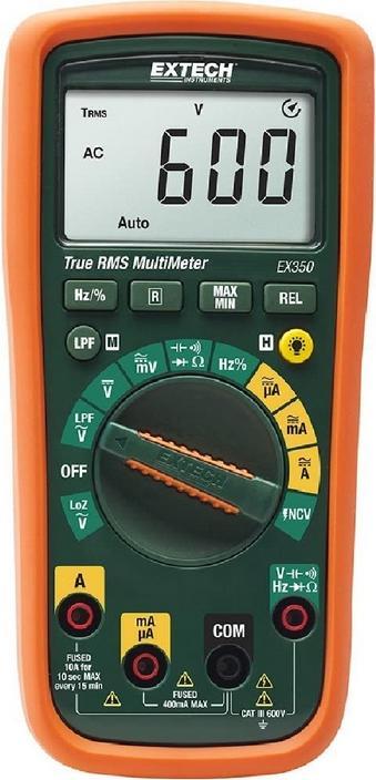 Image du produit Extech Multimètre portable numérique EX350 (CAT III 600V)