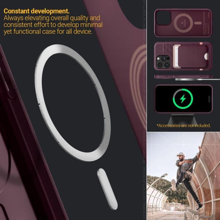 Produktbild Caseology Parallax MAG iPhone 15 Pro 6.1" Magsafe Burgundowy/Burgundy ACS06751 (Apple iPhone 15 Pro)