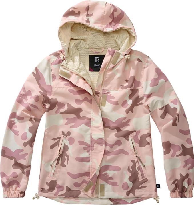 Brandit Damen Sommer Frontzip Windjacke Grösse S Farbe Candy/Tarnmuster (S)