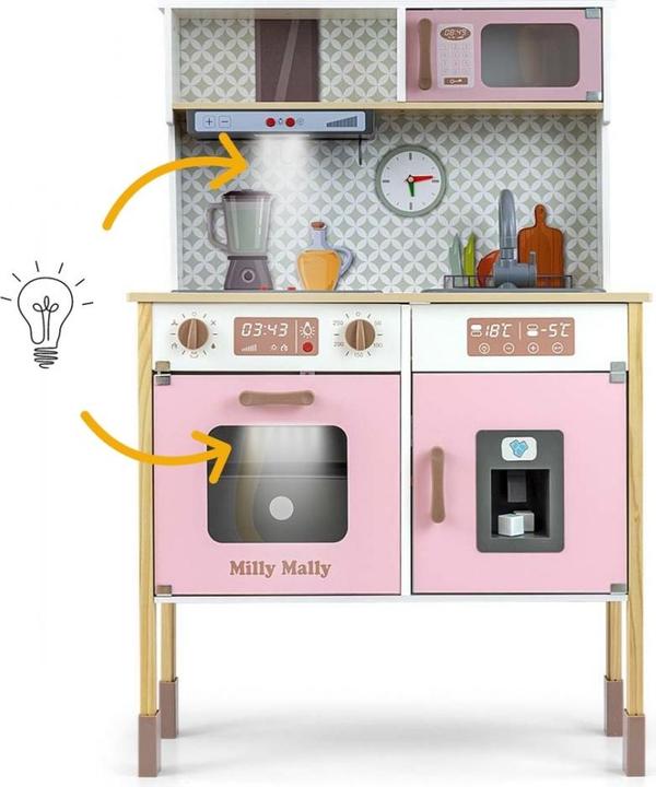 Actual product image Mally Wooden kitchen set Bjorn Pink