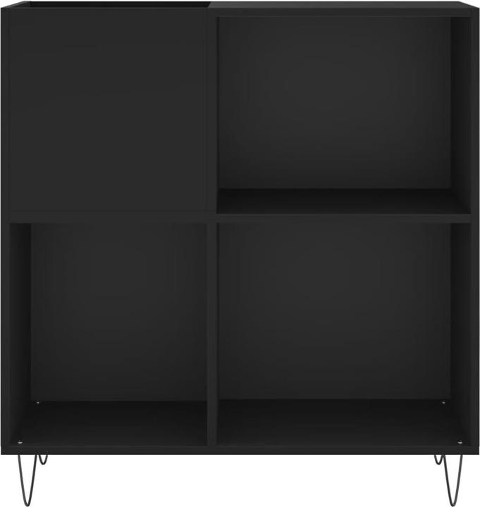 Immagine prodotto VidaXL Plattenschrank Schwarz 84,5x38x89 cm Holzwerkstoff, Farbe