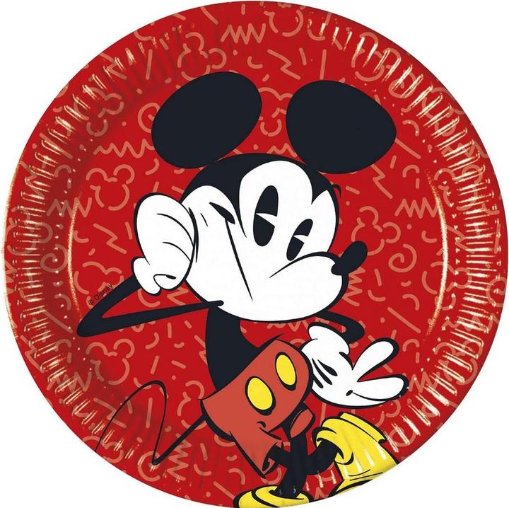Actual product image Disney Paper Mickey Mouse Party Plates (Pack of 8) (8 x)