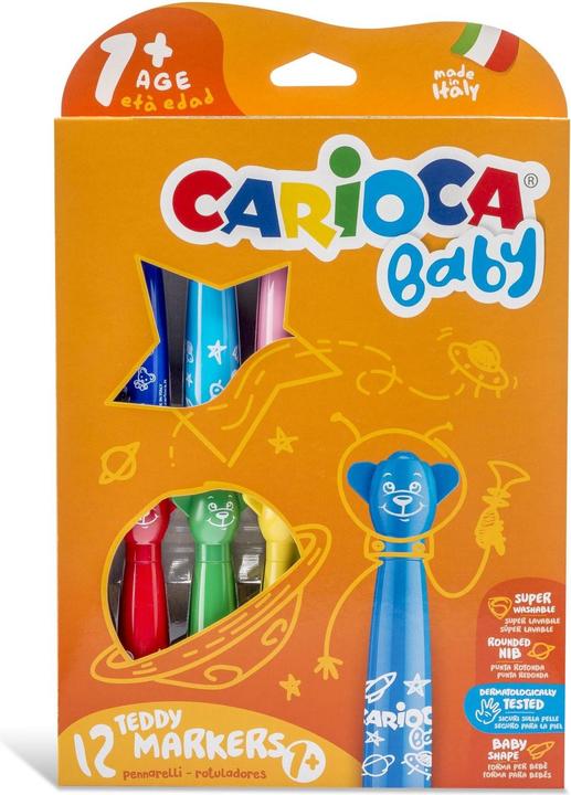 Carioca Penne in fibra Baby Teddy 1+ (Multicolore, 12 x)
