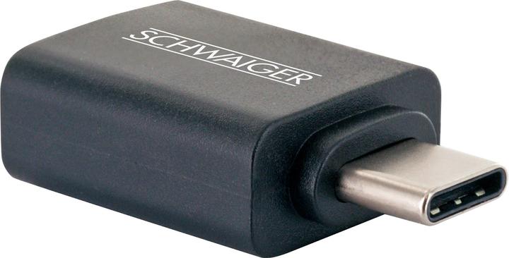 Produktbild Schwaiger Ladeadapter USB3.1C->USB3.0A schwarz