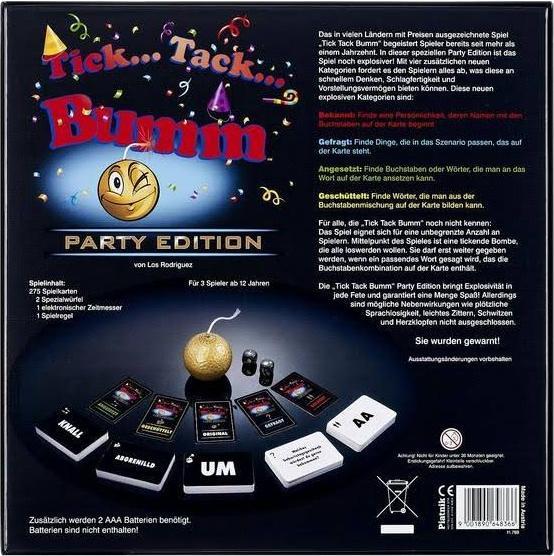 Actual product image Piatnik Tick Tack Bumm Party Edition (German)