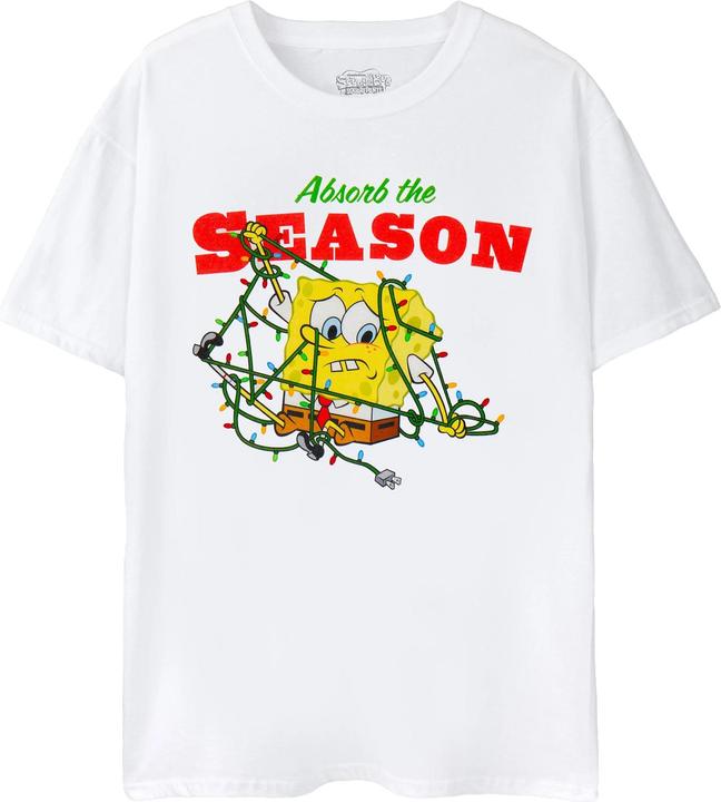Spongebob Squarepants Absorb The Season TShirt weihnachtliches Design