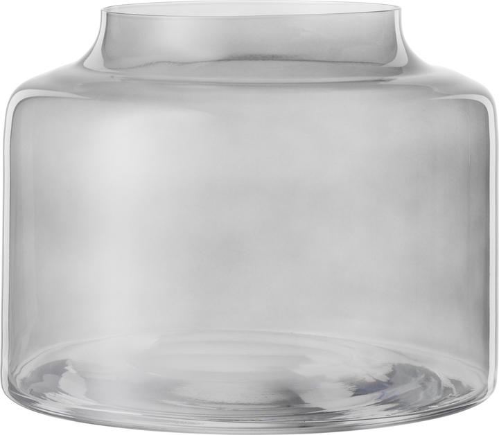 Bohemia Cristal BOHEMIA vase H 16cm Ø21cm grey (1 x, Ø 21 cm, 8.79 l)