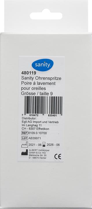 Produktbild Sanity Ohrspritze