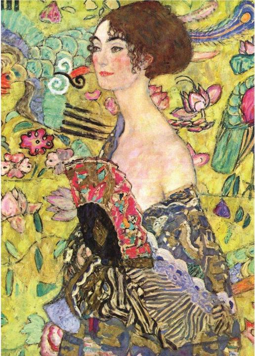 Produktbild Educa 19932 Πάζλ 1000Τεμ. Lady With A Fan, Gustav Klimt (1000 Teile)