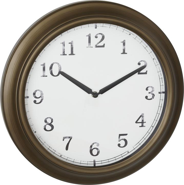 Actual product image TFA 60.3066.53 Quartz Outdoor Clock 387 mm x 52 mm Brass Splashproof (38.70 cm)