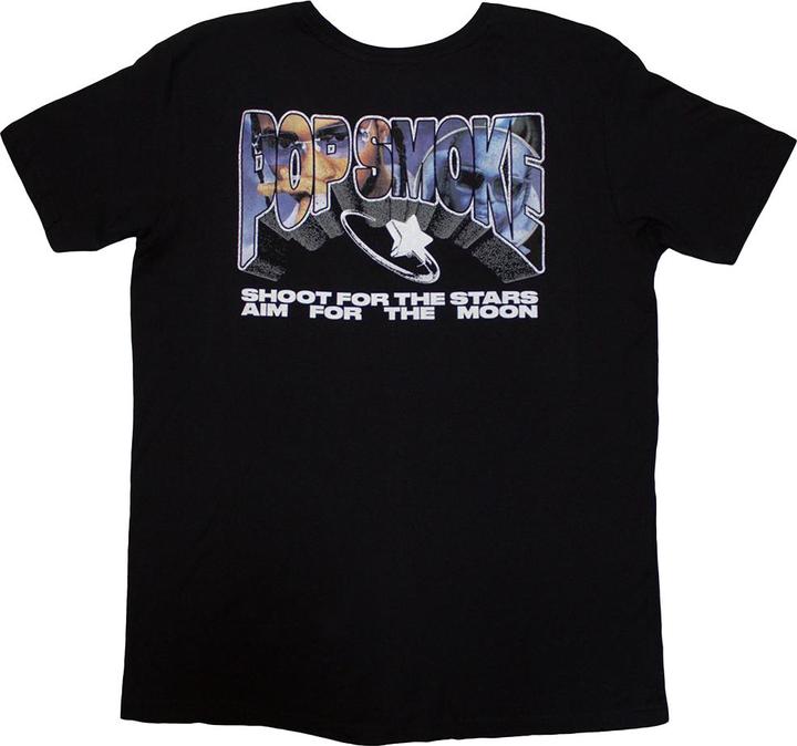 Actual product image Pop Smoke Unisex Adult Stars Infill T-Shirt (M)