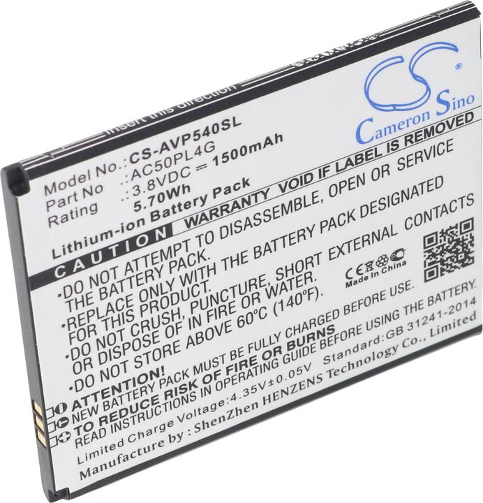 Image du produit AccuCell Batterie Archos AC50PL4G, Archos 50 Platinum 4G