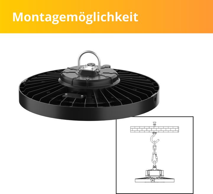 Produktbild Enova ELED 500110 - LED-HighBay UFO, 100 W, 14000 lm, 4000 K (14000 lm)