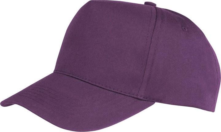 Actual product image Result Boston 5 Panel Polycotton Baseball Cap (One size)