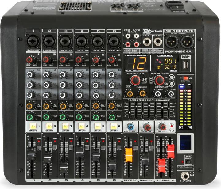 Power Dynamics Mélangeur PDM-M604A (Studio et mixeur live)