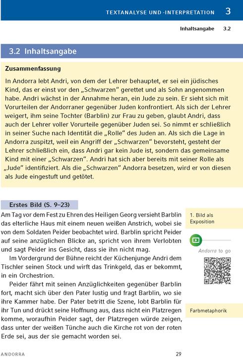 Produktbild Andorra von Max Frisch - Textanalyse und Interpretation (Deutsch, Max Frisch, Bernd Matzkowski, 2024)