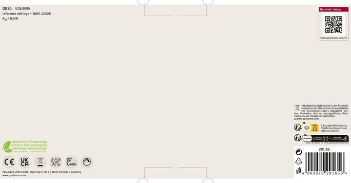Immagine prodotto Paulmann Filamento Globe Zigbee (E27, 0.60 W, 470 lm, 1 x, G)