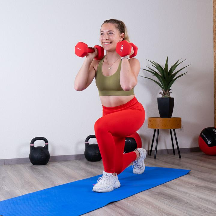 Actual product image Gladiatorfit Neoprene dumbbells (2 x 7 kg)