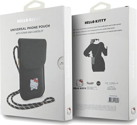 Produktbild Hello Kitty PU Smooth Leather Crossbody Case - black