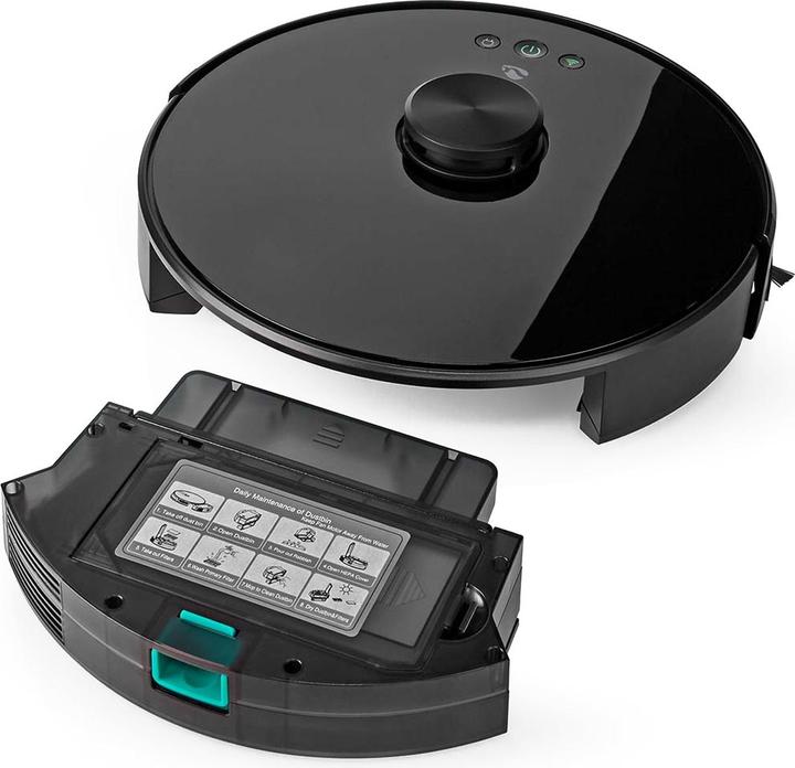 Actual product image Nedis WIFIVCL001CBK- Robotický Vysavač | Laserová navigace | Wi-Fi | Kapacita Sběrné Nádrže: 0.6 l (Vacuum mopping robot)