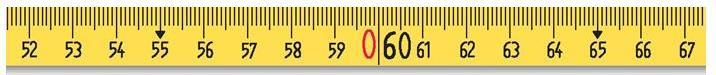 Actual product image BMI Frame tape measure ERGOLINE (mm, cm)